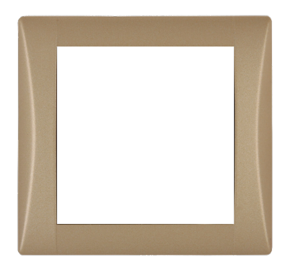 Frame - 1 gang, Elegant gold