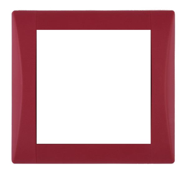 Frame - 1 gang, Elegant ruby red