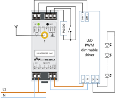 R-SL-0201L-A, modul relé a PWM